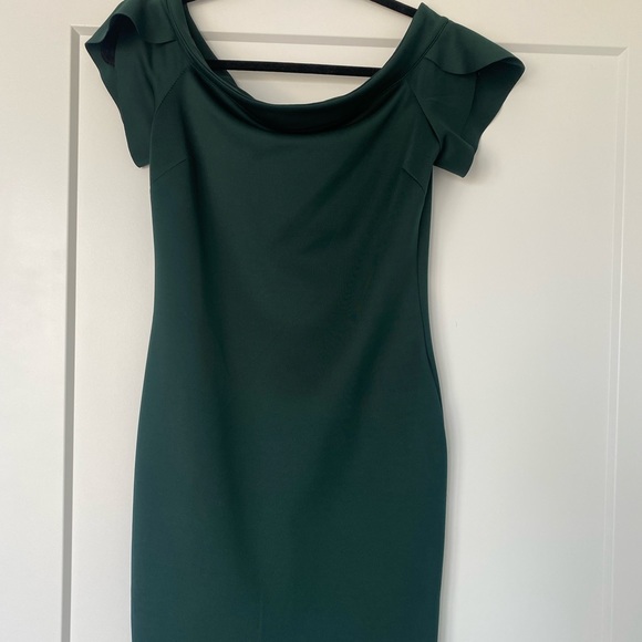 Evergreen off the shoulder cocktail dress - Picture 2 of 5